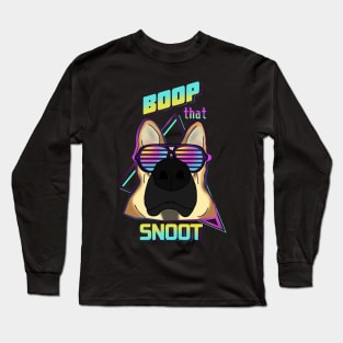 boop that snoot - german shepherd Long Sleeve T-Shirt